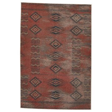 Vibe by Jaipur Living Abrego Tribal Red and Gray Runner Rug 3'10"x6'