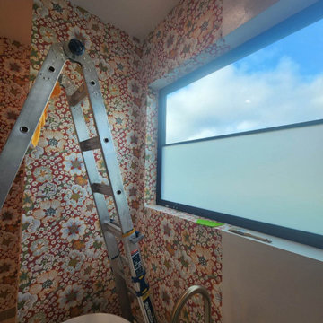 Wallpaper installation Bathroom in Arvada