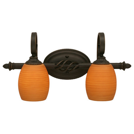 Elegante 2 Light Bath Bar In Dark Granite (162-DG-625)