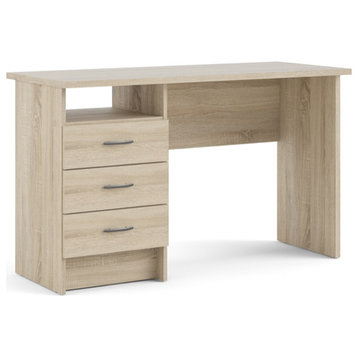 Tvilum Whitman Desk with 3 Drawers in Oak Structure