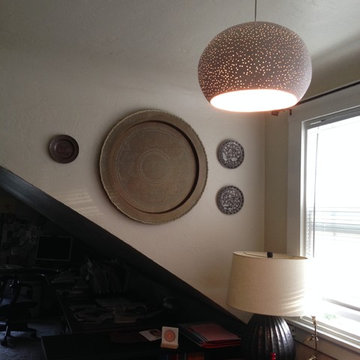 Large Claylight Pendant, dot pattern