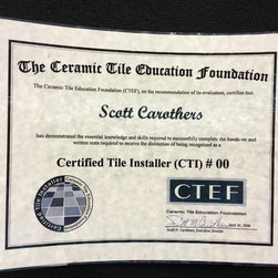 Become a Certified Tile Installer - Products