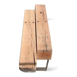 Staggered Heart Pine Bench - Indoor Benches