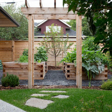 raised flower/veggie beds