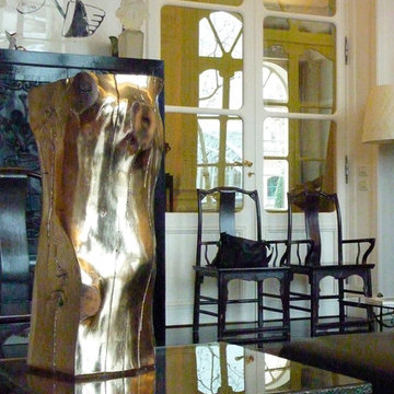 "Danae" massive oak gold leaf burnished
