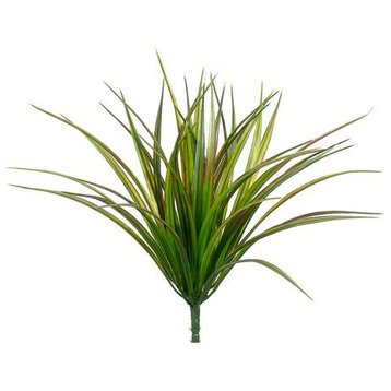 Silk Plants Direct Vanilla Grass Bush - Green Red - Pack of 24