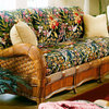 Kingston Reef Sofa in Cinnamon, Light Camel Suede Fabric