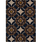 Joy Carpet - Joy Carpet Cowboy Carpets Wheel Shadows Area Rug Buff - 5'4" X 7'8" - Unique in color and design, this eye-catching area rug is certain to provide an element of personality and style in select, living spaces.