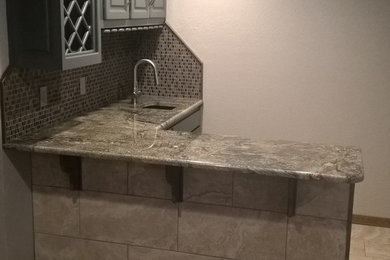 Arts and crafts home design photo in Wichita