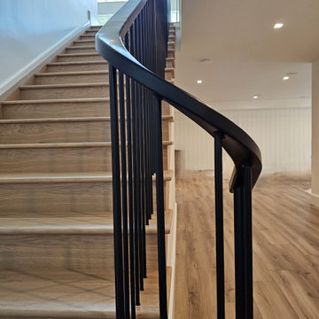 Project #119 | White Oak Staircase with Stacked Bullnose Detail