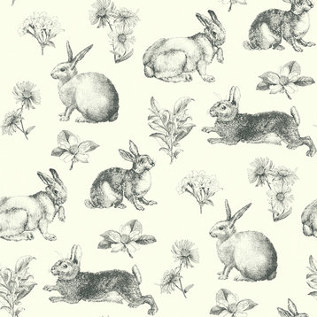 York Wallcoverings AT4263 A Perfect World Bunny Toile Wallpaper
