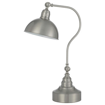 Brushed Steel Metal Industrial, Desk Lamp