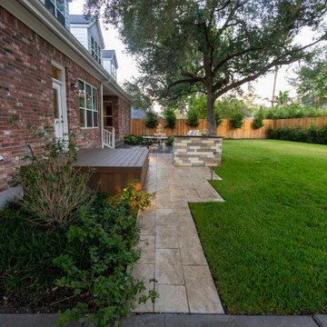 A New Orleans Inspired Landscape and Fountain- Tanglewood, Houston, TX