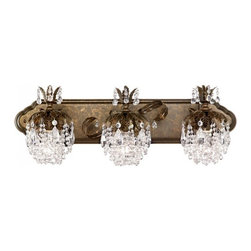 Beautiful Schonbek Rondelle 3 Light Bathroom Lighting - Lighting