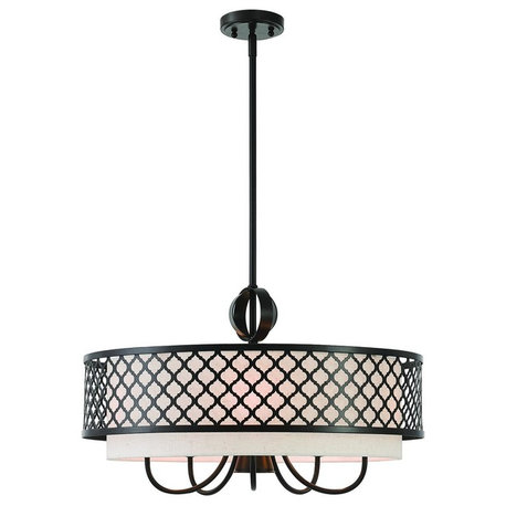 Livex Lighting English Bronze Pendant Chandelier 41116-92