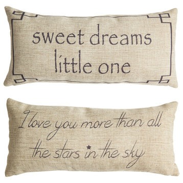Sweet Dreams for Baby Nursery Double Sided Pillow