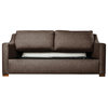 Ashley Sleeper Sofa 80", Brown, Premium Memory Foam Mattress