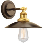 Progress Lighting - Progress Lighting 1-100W Medium Swivel Wall Sconce, Antique Bronze - With Archives pendants and wall sconce, carefully crafted details and special accents achieve a vintage electric feel. One-light adjustable swivel wall sconce with natural brass accents