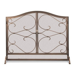 Iron Gate Arched Fireplace Screen - Fireplace Screens