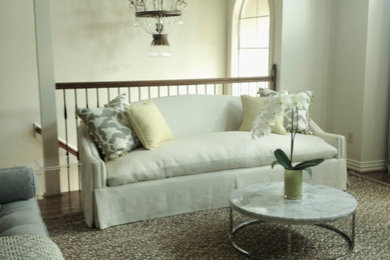 Example of a transitional living room design