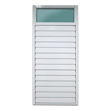 Louver Windows- Lama 2.5" metal blade with top glass