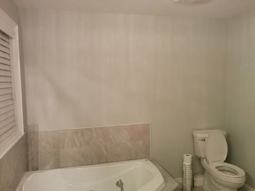 Master bathroom - How to fill up a big empty wall