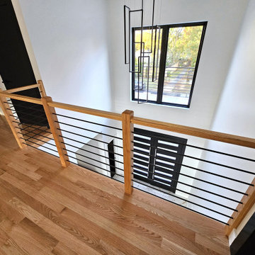 Project #143 | Floating Red Oak Staircase