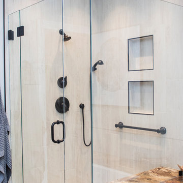 Rustic Master Bathroom Suite Remodel