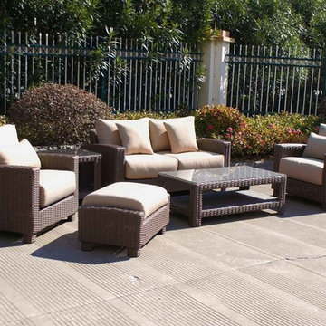 Duxbury 6 Piece Outdoor Club Set