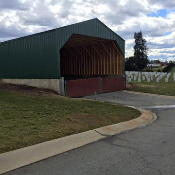 V.A. Medical Center Cemetery Spoils Barnk