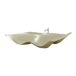 ADM - ADM Matte White Stand Alone Resin Bathtub - Bathtubs