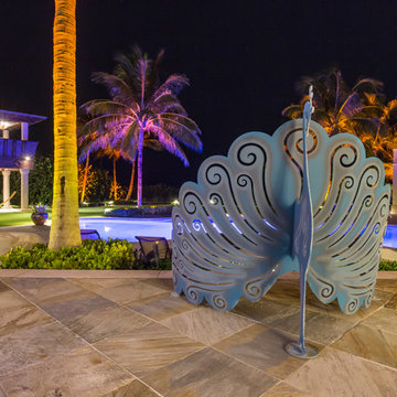 Ocean Front Landscape Lighting, FL Estate