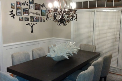 Transitional dining room photo in Atlanta