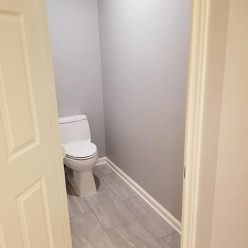Subway Tile with Schluter System Bathroom