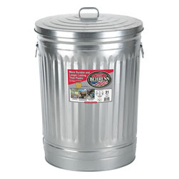 Behrens 31-Gallon Steel Trash Can - Outdoor Trash Cans