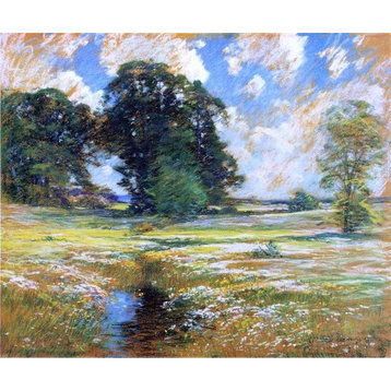 John Appleton Brown Spring Marshland Premium Canvas Print
