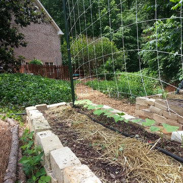 Rock Raised Veggie Garden Bed