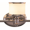Vaxcel - Carlisle 3-Light Bathroom Light in Transitional Style 8 Inches Tall