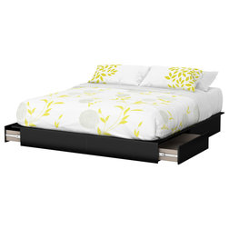 Contemporary Platform Beds by South Shore Furniture