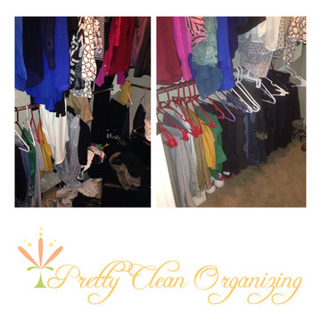 Pretty, Clean, and Organized Woman's Closet