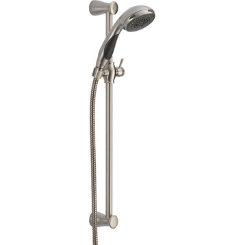 Delta Premium 3-Setting Slide Bar Hand Shower, Stainless, 57014-SS