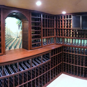 Lovely Custom Wine Cellar Built in a Residential Home in California