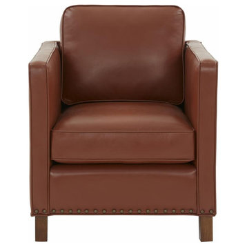 Cheshire Top Grain Leather Arm Chair