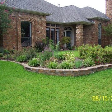 Stone Border at Flower Bed and Planting Bed