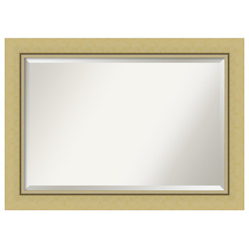 Landon Gold Beveled Bathroom Wall Mirror - 42.25 x 30.25 in.