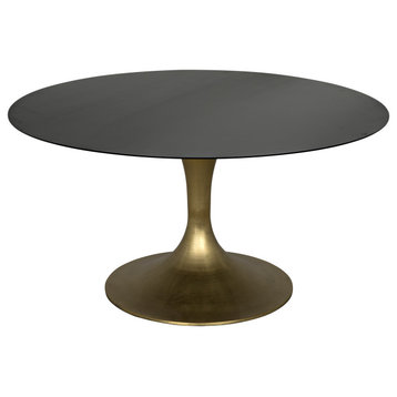 Herno Table, Antique Brass