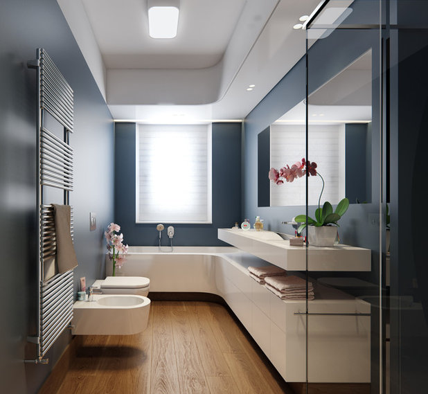 Современная ванная комната от ARCADE Progettazione Integrata
