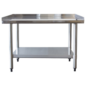 Sportsman Series Upturned Edge Stainless Steel Work Table 24X36 Inches
