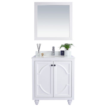 Odyssey - 30 - White Cabinet + Pure White Counter, no mirror