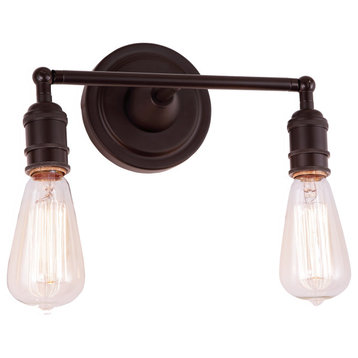 Midtown 2-Light Swivel Wall Sconce, Oil Rubbed Bronze
